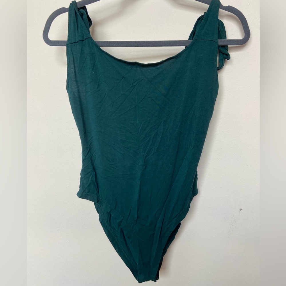 Blue low back bodysuit